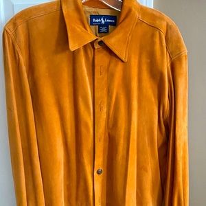 Polo Ralph Lauren suede shirt